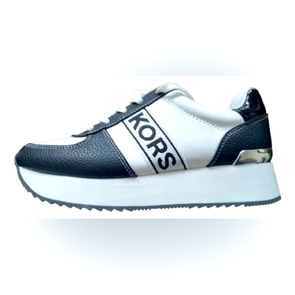 Michael Kors Black and White Sneakers size 9 new never worn no box